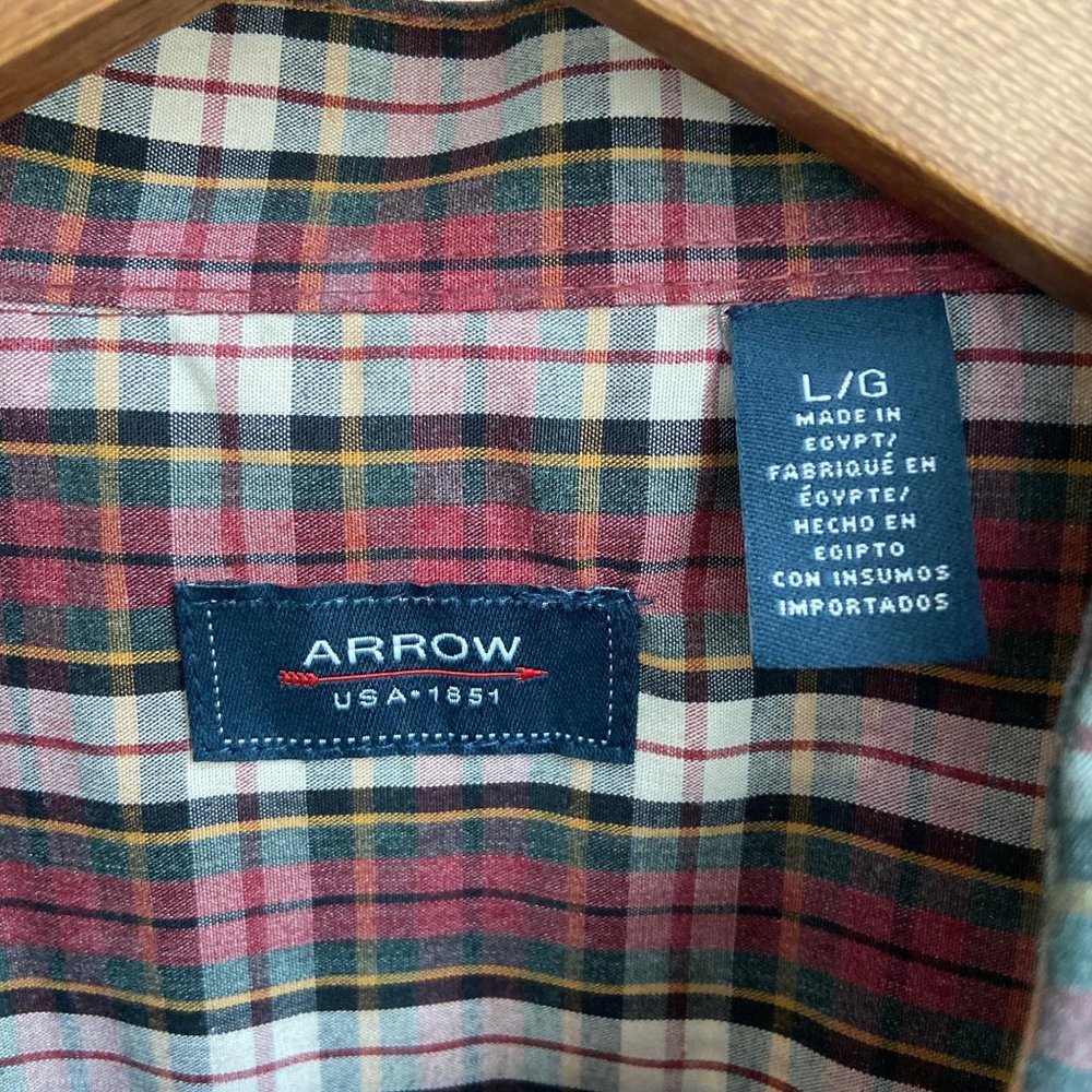 Arrow Blazer Plaids Long Sleeve Button Up Shirt - Picture 6 of 7